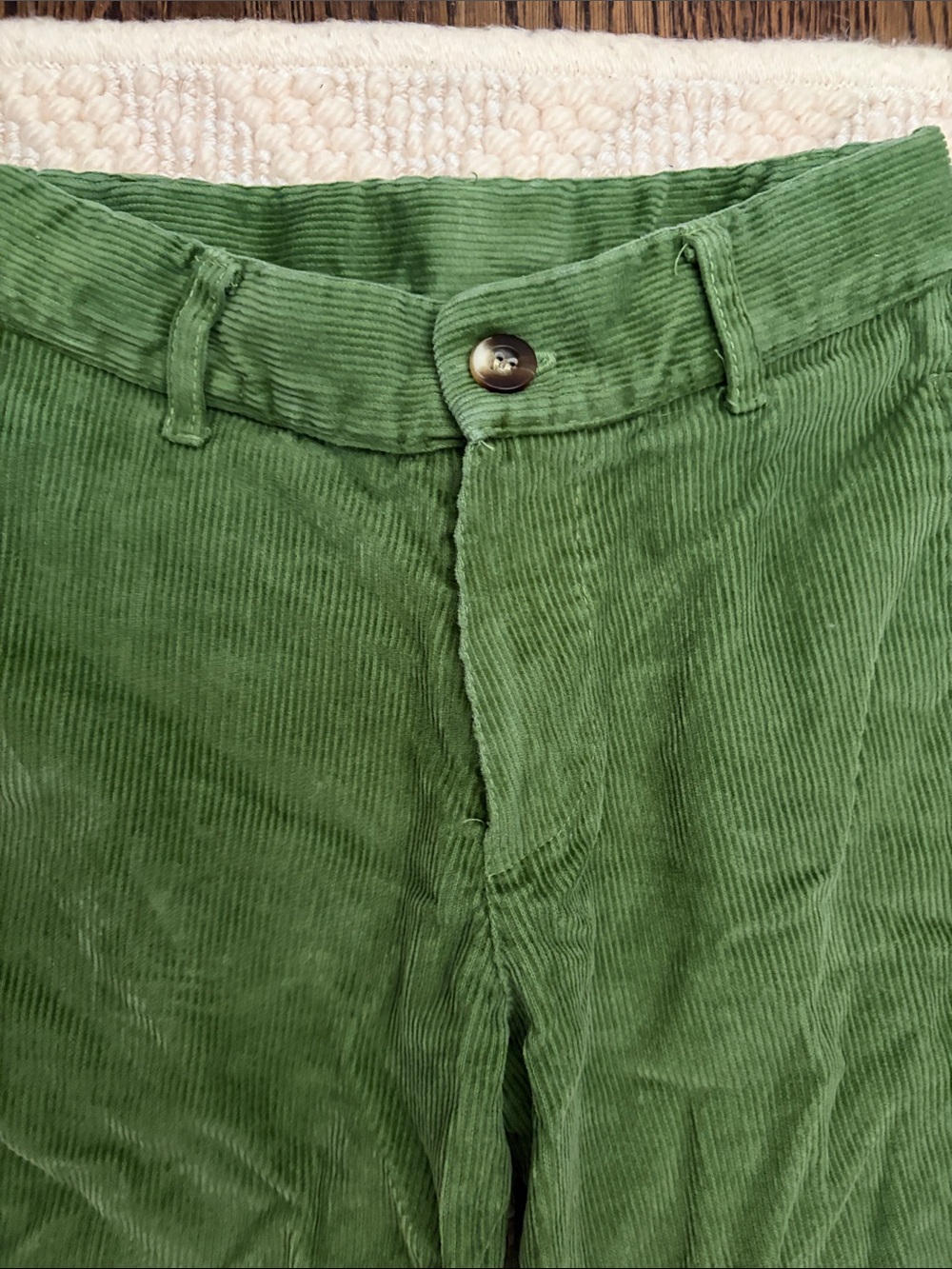 Bella Bliss boys green corduroy pants